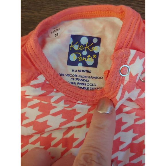 NEW Kickee Pants English Rose Raglan Romper Size 3-6 months - Picture 2 of 3